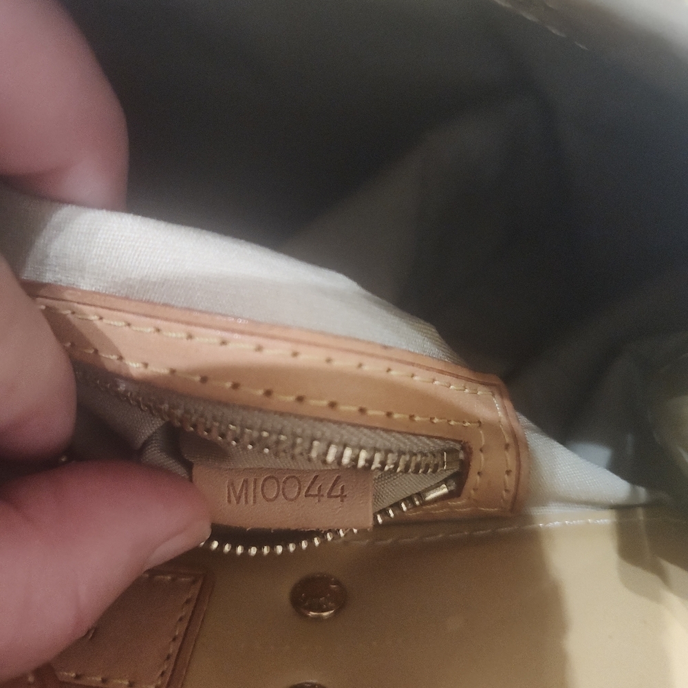 Louis Vuitton Yellow Patent Monogram Tote with Tan Handles - Picture 6 of 6